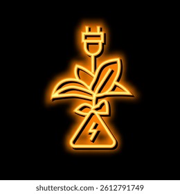 bio electricity neon light sign vector. bio electricity illustration