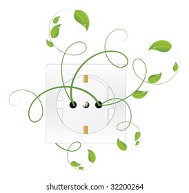 Bio Energy. Green Energy. Vector Illustration.