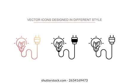 Bio Energy icon design with white background stock illustration