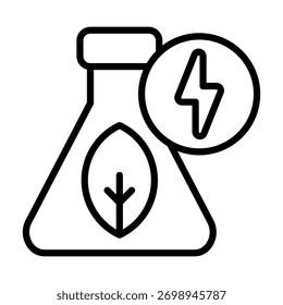 BIO-ENERGIE-SYMBOLELEMENT FÜR DESIGN UND VEKTOR