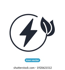 bio energy icon. Energy Types symbol template for graphic and web design collection logo vector illustration