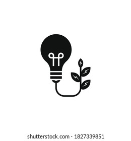 Bio energy icon for your website, logo, app, UI, product print. Bio energy  concept flat Silhouette vector illustration icon