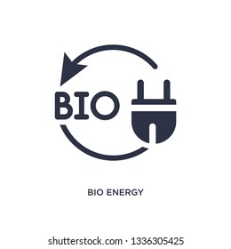 bio energy isolated icon. Simple element illustration from ecology concept. bio energy editable logo symbol design on white background. Can be use for web and mobile.