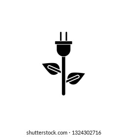 Bio energy, leaf icon. Element of ecology isolated icon. Premium quality graphic design icon. Signs and symbols collection icon for websites, web design