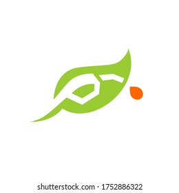 Bio Energy Logo Gasoline Fuel Pump Leaf Symbol and Drop of Oil Symbol