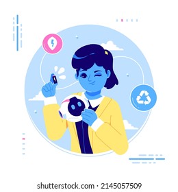 robot de bioenergía y batería