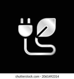 Bio Energy silver plated metallic icon