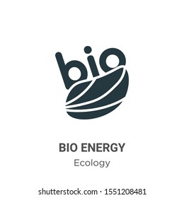 Bio energy symbol vector icon on white background. Flat vector bio energy symbol icon symbol sign from modern ecology collection for mobile concept and web apps design.