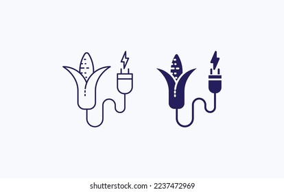 Bio energy vector illustration icon
