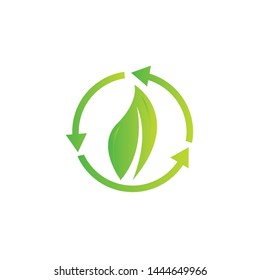 Bio energy vector illustration. Minimal bioenergy or green eco energy banner on white background