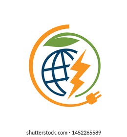 Bio energy vector illustration. Minimal bioenergy or green eco energy banner on white background