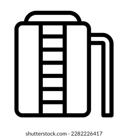 Diseño de icono de línea de vectores de energía de Bio