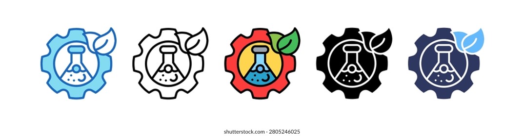 Bio Engineering Icon multiple Vector Illustration