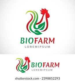 bio farm logo design template