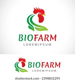 bio farm logo design template