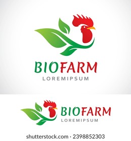 bio farm logo design template