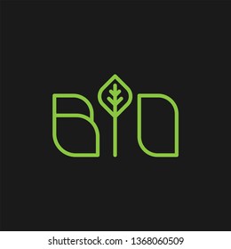 Bio flat vector icon. Ecology flat vector icon