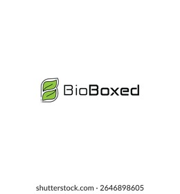 Bio friendly box conceptual logo design idea