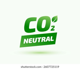 bio friendly carbon neutral green icon design vector