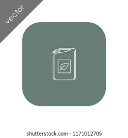 bio fuel can icon