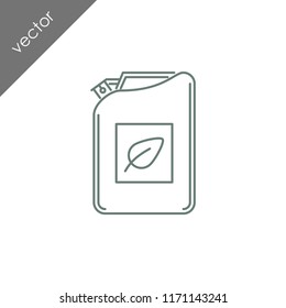 bio fuel can icon