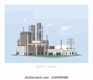the bio fuel energy, bio fuel power plant supply electricity to the factory and city