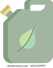 bio fuel flat icon design