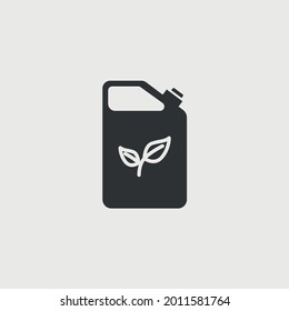bio fuel gasoline container vector icon
