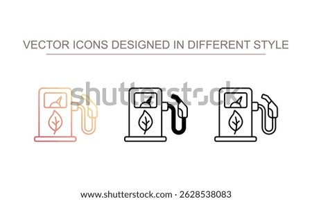 bio fuel icon design with white background stock illustration