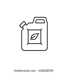 Bio fuel icon. Element of future business thin line icon
