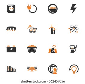 BIO Fuel industry icons set for web sites and user interface