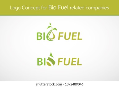 Bio fuel logo concept