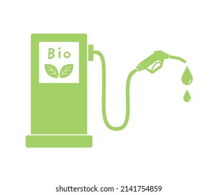 Bio Fuel Pump With Nozzle. Green Alternative Concept.