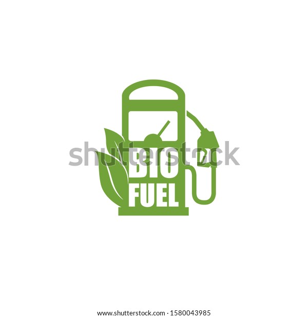 bio\
fuel pump nozzle icon isolated on white\
background