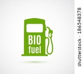 Bio fuel pump. Vector illustration