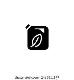 bio fuel solid icon vector design good for website and mobile app