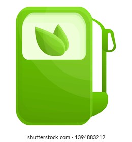 Bio fuel stand icon. Cartoon of bio fuel stand vector icon for web design isolated on white background