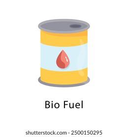 Bio Fuel Vector Flat Icon Design illustration Symbol on White background EPS 10 File 
