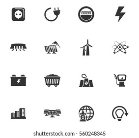 bio fuel vector icons for user interface design