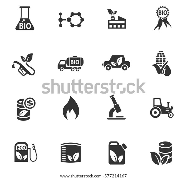 bio fuel\
vector icons for user interface\
design