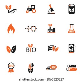 bio fuel vector icons for web and user interface design