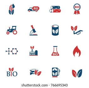 bio fuel vector icons for web and user interface design