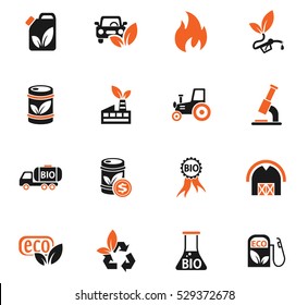 bio fuel web icons for user interface design