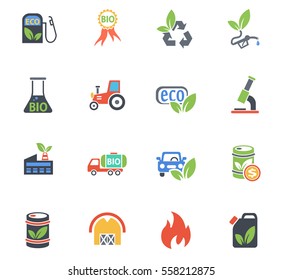 bio fuel web icons for user interface design