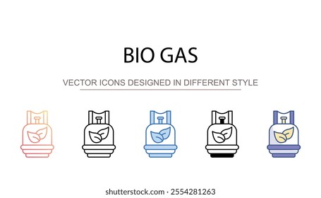 Bio gas icon design with white background stock illustration