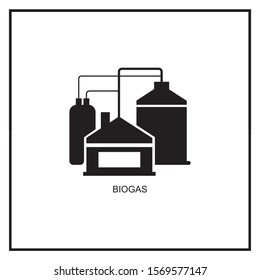 Bio gas icon. Trendy Bio gas logo concept from Ecology collection