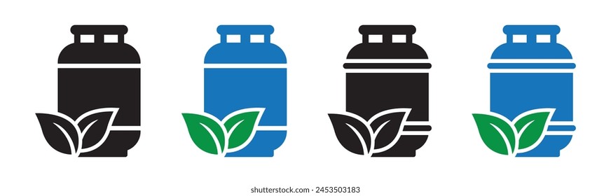 Bio gas icon, vector illustration