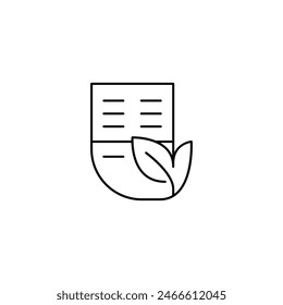 Bio-Gaspumpe dünne Umriss-Icon-Vektorgrafik-Design gut für Website und mobiles App
