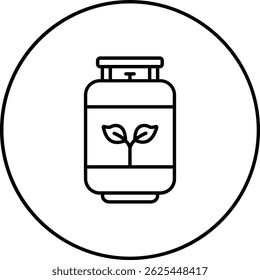 Icono de Vector de Bio Gas. Se puede utilizar para aplicaciones de impresión, móviles y de Web.