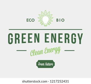 Bio green energy is a vector illustration for any use